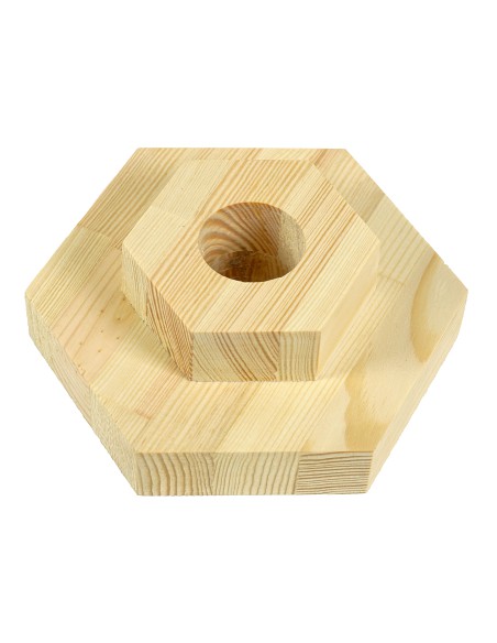 15 cm dabīgs priedes sešstūris