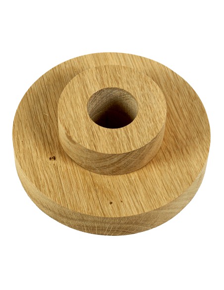 15 cm looduslik tammepuust ringikujuline alus