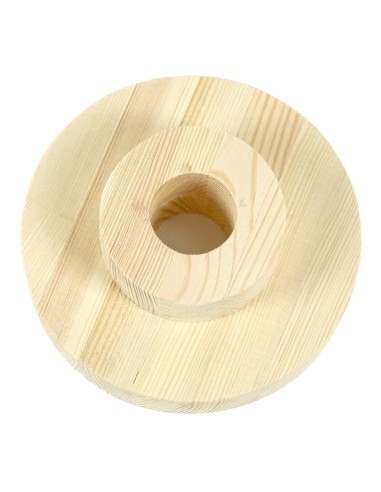 15 cm dabīgs apaļš priedes statīvs