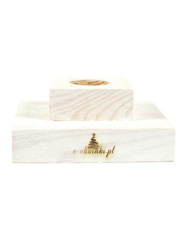 Baltā priedes stends kvadrāts 15 cm