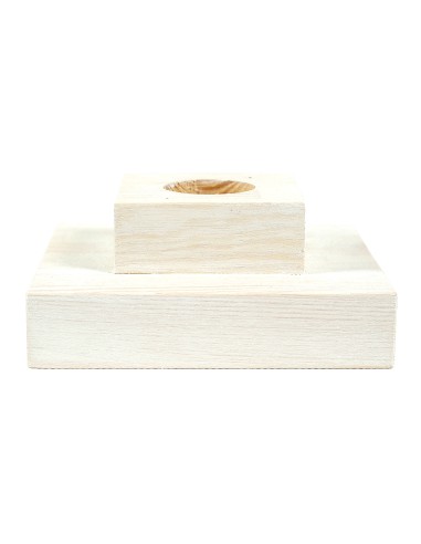 Baltā priedes stends kvadrāts 15 cm