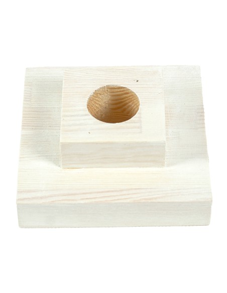 Baltā priedes stends kvadrāts 15 cm