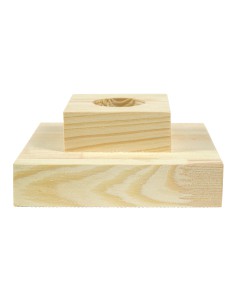 15 cm looduslik kuusepuust neljakandiline alus