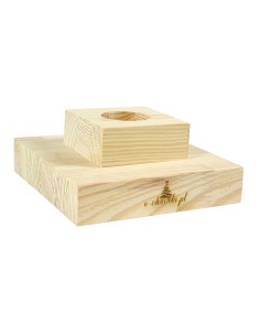 Natūralus pušies stovas kvadratinis 15 cm 2