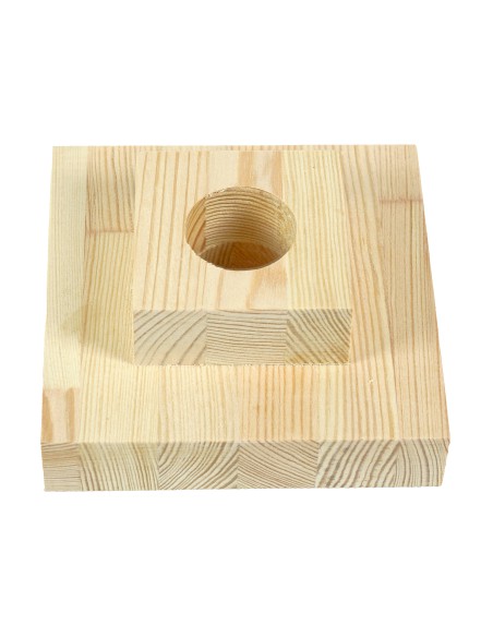 15 cm looduslik kuusepuust neljakandiline alus