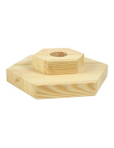 Natūralus šešiakampis pušies stovas 20 cm
