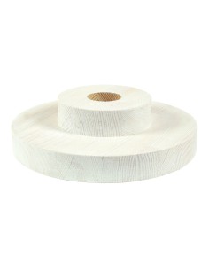 Valge ringikujuline männipuu alus 20 cm 2