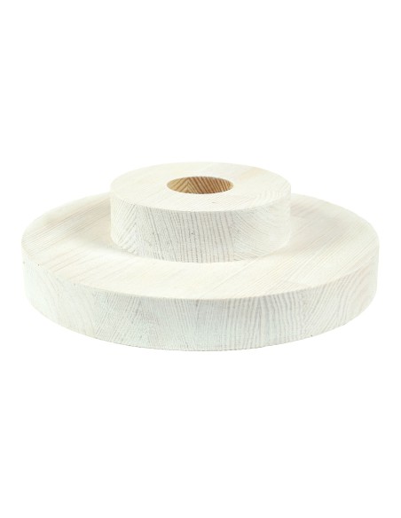 Valge ringikujuline männipuu alus 20 cm