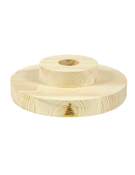 Priekšmets no priedes, dabisks, apaļš, 20 cm