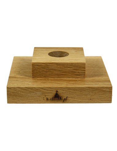 Ozola statīvs dabīgs kvadrāts 20 cm