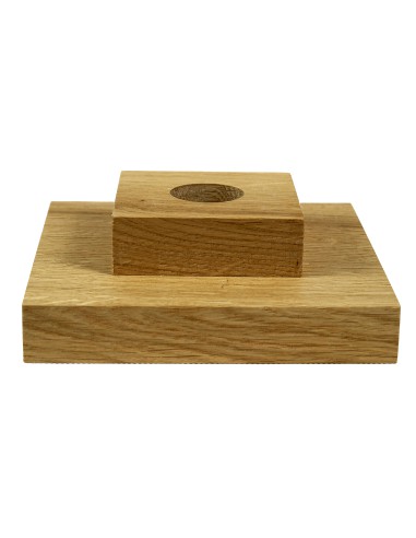 Ozola statīvs dabīgs kvadrāts 20 cm