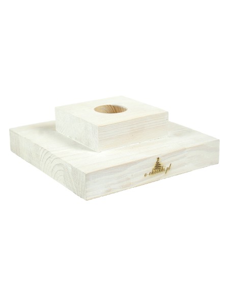 20 cm balintas kvadratinis pušies stovas