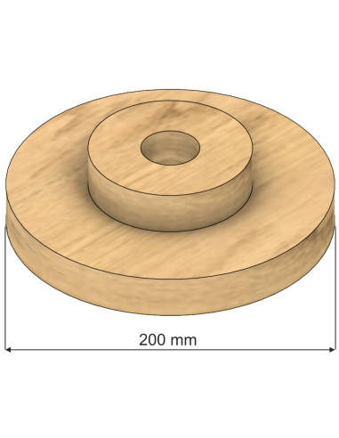 20 cm apvalus balintas pušies stovas